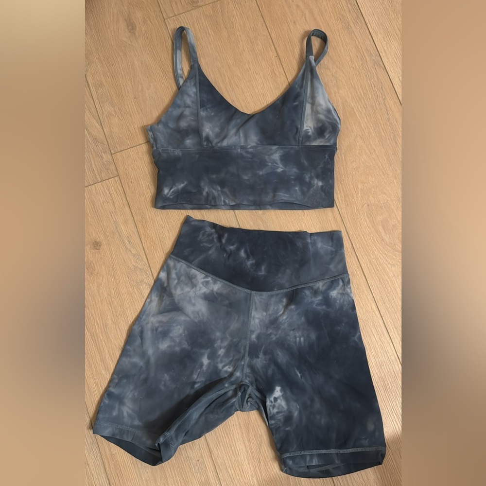 Popflex Sports Bra and Biker Shorts Set